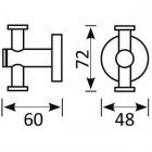 Крючок двойной Gro Welle Rube RBE532