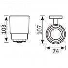 Стакан настенный Gro Welle Rube RBE551