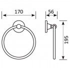 Полотенцедержатель-кольцо Gro Welle Wassermelon WSM511