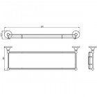 Полка стеклянная Gro Welle Wassermelon WSM501