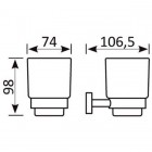 Стакан настенный Gro Welle Mandarin MDR551