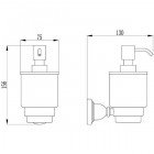 Дозатор жидкого мыла настенный Gro Welle Muskat MSK563