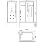 Душевая кабина Edelform Grande EF-4061T / 2303 L