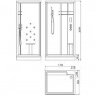 Душевая кабина Edelform Grande EF-4050LBS / 2401 L