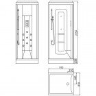 Душевая кабина Edelform Largo EF-2050T / 2061 L