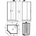 Душевая кабина INR Linc Fortuna 80х90