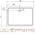 Поддон из стеклокомпозита Cezares TRAY-M-AH-120/90-35-W