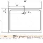 Поддон из стеклокомпозита Cezares TRAY-M-AH-170/80-35-W