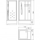 Душевая кабина Edelform Grande EF-4060RBS / 2304 R