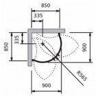 Душевой уголок INR Basic Stimson 90