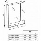 Зеркало-шкаф Roca The Gap 60 виноград ZRU9302751