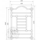 Полотенцесушитель Migliore Edward ML.EDW-HY.610.BR