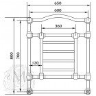 Полотенцесушитель Migliore Edward ML.EDW-HY.600.DO