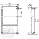 Полотенцесушитель Migliore Edera ML.EDR-HY.200.BR