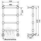 Полотенцесушитель Migliore Colosseum ML.CLS-EL.300.BR электрический