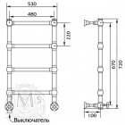 Полотенцесушитель Migliore Colosseum ML.CLS-EL.300.CR электрический