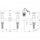 Смеситель для умывальника Burlington Birkenhead BI10