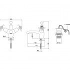 Смеситель для умывальника Burlington Anglesey AN5