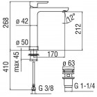 Смеситель для раковины Nobili ABC AB87128/2CR