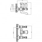 Смеситель для ванны Edelform Lumier LM2810G