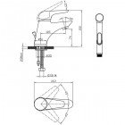 Смеситель для раковины Edelform Ocker OC1815 с гигиеническим душем