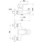 Смеситель для ванны Timo Nordic 0154Y