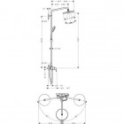 Душевая программа Hansgrohe Croma 220 Showerpipe 27222000