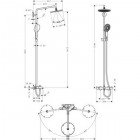 Душевая программа Hansgrohe Raindance Showerpipe 240 27117000