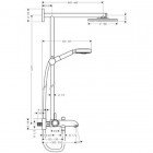 Душевая программа Hansgrohe Raindance Showerpipe 180 27104000