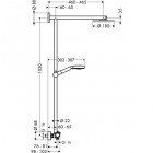 Душевая программа Hansgrohe Raindance Showerpipe EcoSmart 180 27165000