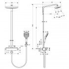 Душевая программа Hansgrohe Raindance Select Showerpipe E300 2jet 27128000