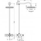 Душевая программа Hansgrohe Axor Carlton Showerpipe 17670000