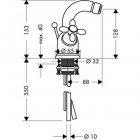 Смеситель для биде Hansgrohe Axor Carlton 17230000