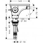 Смеситель для биде Hansgrohe Axor Massaud 18210000