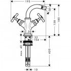 Смеситель для биде Hansgrohe Axor Montreux 16520000