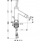 Смеситель для биде Hansgrohe Axor Starck 10211000