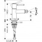 Смеситель для биде Hansgrohe Talis Classic 14120000