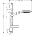 Душевая программа Hansgrohe Raindance Select 150 27803000