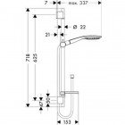 Душевая программа Hansgrohe Raindance Select E150 AIR 3jet 27856000