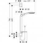 Душевая программа Hansgrohe Raindance Select E150 AIR 3jet 27856400