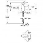 Смеситель для умывальника Grohe BauEdge 23329000