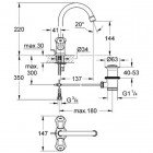 Смеситель для умывальника Grohe Costa L 21342001