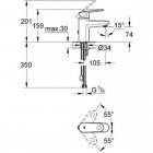 Смеситель для умывальника Grohe Europlus 2 32617002