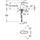 Смеситель для умывальника Grohe Eurosmart 33188001