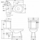 Унитаз Burlington P5+C3