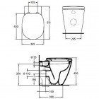 Унитаз Ideal Standard Connect E803401 приставной