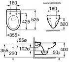 Унитаз Roca Victoria (Laura) подвесной 34630300R