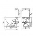 Унитаз Ifo Enkel Plus с универсальным выпуском RL9130-72590