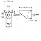 Унитаз Gustavsberg Nordic Public 2330 (GB112310301707) подвесной