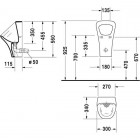 Писсуар Duravit DuraStyle 2808300000 безводный